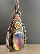 Load image into Gallery viewer, Opalite glass with 24k gold keum boo pendant