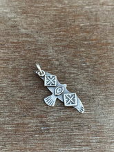 Load image into Gallery viewer, Small stamped bird pendant