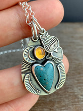 Load image into Gallery viewer, Leland Blue Heart Charms