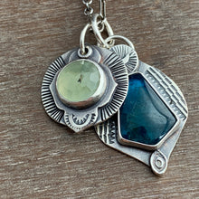 Load image into Gallery viewer, Prehnite and apatite charm set