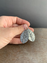 Load image into Gallery viewer, Medium Stamped silver earrings