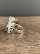 Load image into Gallery viewer, Winged moon ring size 7.5