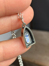 Load image into Gallery viewer, #2 Tiny moonstone charm with 18” rolo chain included