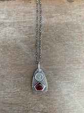 Load image into Gallery viewer, Purple tourmaline charm necklace