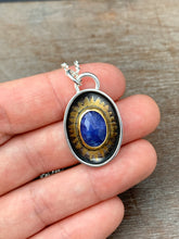Load image into Gallery viewer, Tanzanite and gold pendant
