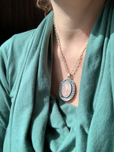 Load image into Gallery viewer, Rose Quartz double sided dragon egg medallion