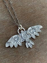 Load image into Gallery viewer, Large stamped bird pendant