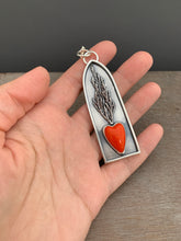 Load image into Gallery viewer, Rosarita sacred heart shrine pendant