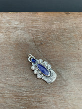 Load image into Gallery viewer, Tanzanite with Kyanite Shield pendant