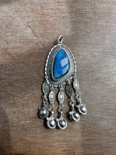 Load image into Gallery viewer, Labradorite medallion with handmade jingles