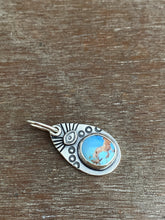 Load image into Gallery viewer, Kazakhstan lavender turquoise charm