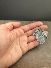 Load image into Gallery viewer, Our Lady of Guadalupe Turquoise charm set