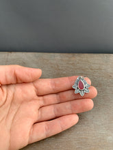 Load image into Gallery viewer, Garnet feather charm