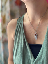 Load image into Gallery viewer, Orange kyanite charm necklace