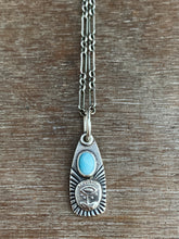 Load image into Gallery viewer, Larimar flower charm