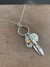 Load image into Gallery viewer, Plant pun “thistle be the best day ever” cluster charm necklace