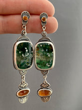 Load image into Gallery viewer, Multi stone dangle earrings