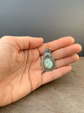 Load image into Gallery viewer, Small seven dwarfs and kyanite pendant