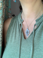 Load image into Gallery viewer, Owl with Grey/Purple Spinel and Iolite