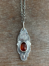 Load image into Gallery viewer, Sacred heart orange kyanite charm