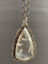 Load image into Gallery viewer, Large Quartz pendant with 34” chain as requested