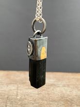 Load image into Gallery viewer, Black Ice Tourmaline Crystal necklace