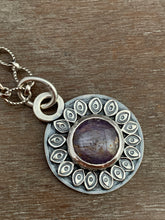 Load image into Gallery viewer, Ruby/sapphire double sided medallion