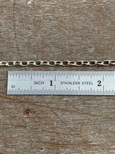 Load image into Gallery viewer, Add a chain to a necklace, Medium sterling chain, 3.2mm Oval Rolo Chain