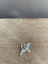 Load image into Gallery viewer, Small kyanite stamped bird pendant