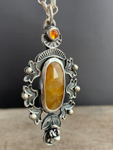 Load image into Gallery viewer, Orange Sapphire and Citrine Pendant