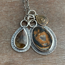 Load image into Gallery viewer, Rio grande rustic and natural sapphire charm set