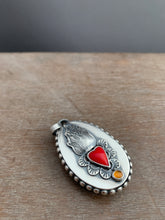 Load image into Gallery viewer, Our lady of Guadalupe and sacred heart double sided necklace