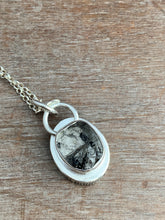 Load image into Gallery viewer, Tourmilated quartz double sided pendant