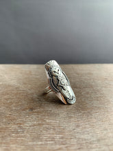 Load image into Gallery viewer, Size 8.5 owl ring