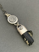 Load image into Gallery viewer, Ruby and black tourmaline crystal necklace