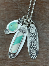 Load image into Gallery viewer, Wintergreen Candy Cane And Peruvian Opal charm set