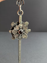 Load image into Gallery viewer, Large garnet cross