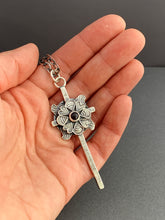 Load image into Gallery viewer, Large garnet cross