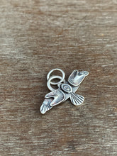 Load image into Gallery viewer, Small stamped bird pendant