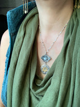 Load image into Gallery viewer, Frosty Abalone Snowflake Pendant