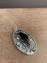 Load image into Gallery viewer, Obsidian Crow Necklace
