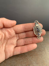 Load image into Gallery viewer, Owl with Grey/Purple Spinel and Iolite