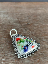 Load image into Gallery viewer, Clear Millefiori glass pendant