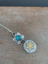 Load image into Gallery viewer, Frosty Apatite Snowflake Pendant