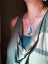 Load image into Gallery viewer, Harvest moon raven necklace