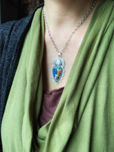Load image into Gallery viewer, Millefiori Sacred Heart pendant