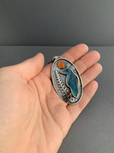 Load image into Gallery viewer, Harvest moon raven necklace