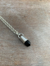 Load image into Gallery viewer, Black tourmaline crystal necklace