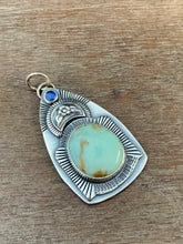 Load image into Gallery viewer, Small seven dwarfs and kyanite pendant