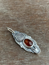 Load image into Gallery viewer, Sacred heart orange kyanite charm